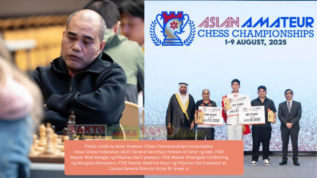 Abelgas : 2nd place sa Asian Amateur Chess Championships