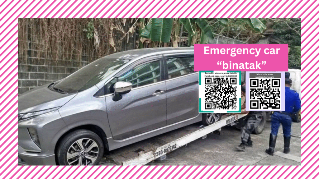 Emergency vehicle na-tow sa illegal parking