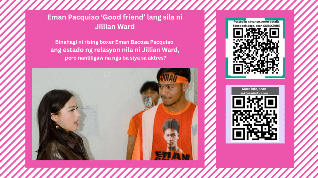 Eman Pacquiao, Jillian : ‘Good friend’ lang