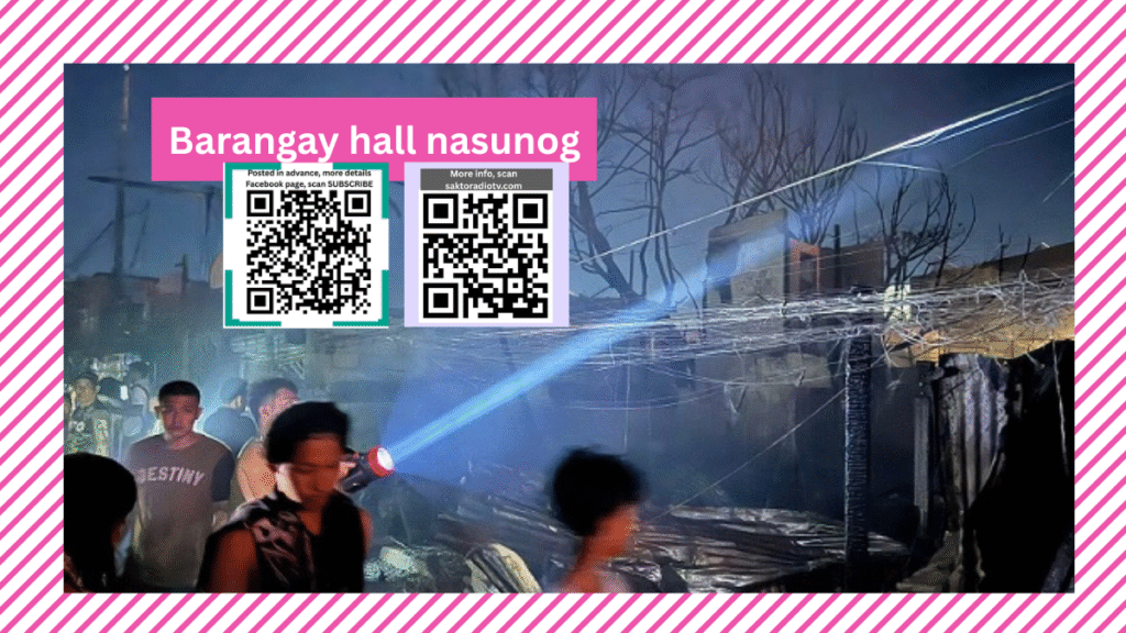 Barangay hall nasunog sa Bacoor