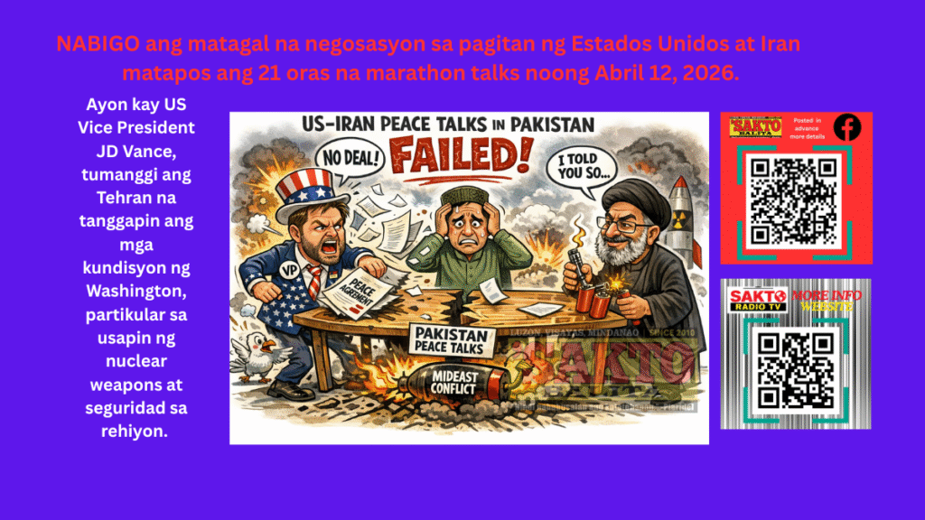 US-IRAN : PEACETALK IN PAKISTAN FAILED