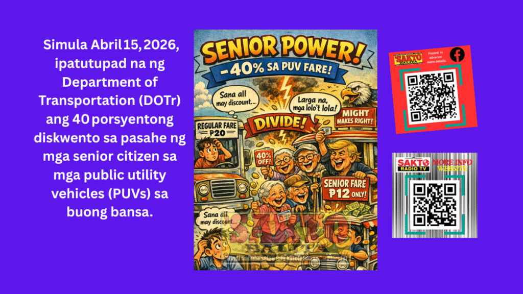 SENIOR CITIZEN : 40 PERCENT FARE DISCOUNT