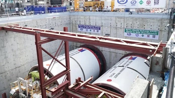Isa sa mga TBM ng Metro Manila Subway Project bumiyahe na