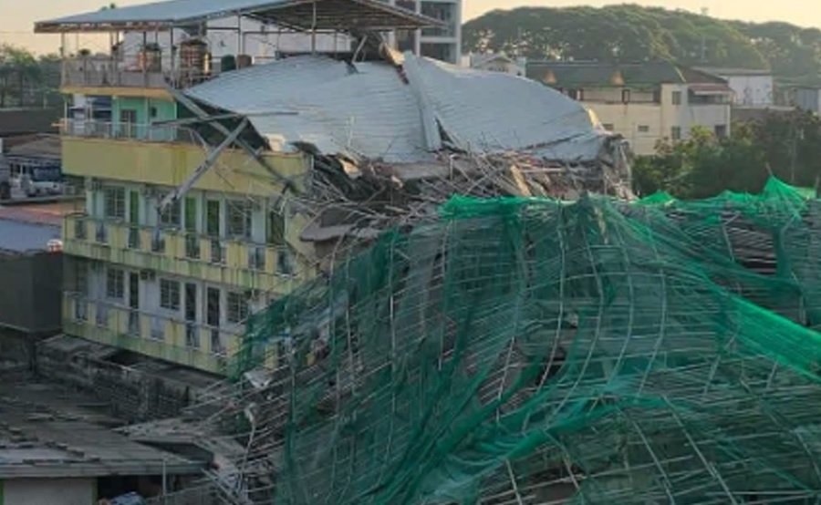 Senglot nailigtas ng Red Horse sa pagguho ng gusali sa Angeles City