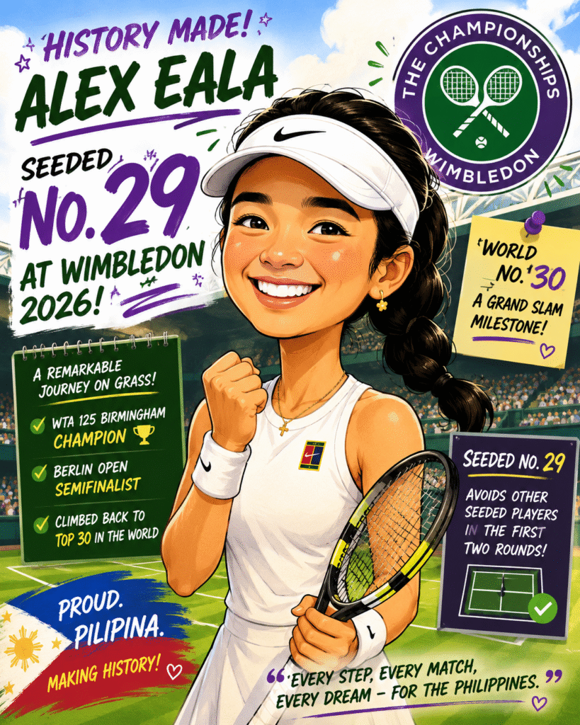 EALA BIGO KAY MERTENS; SEEDED NO. 29 SA WIMBLEDON