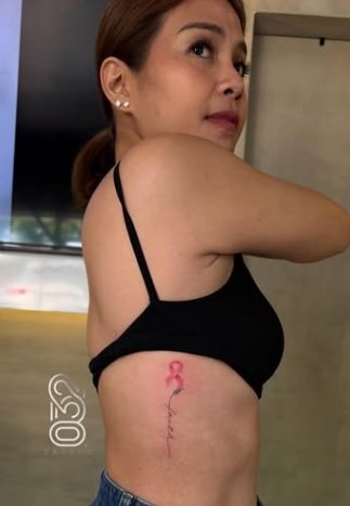 Kaye Abad nagpa-pink ribbon tattoo bilang simbolo ng pag-survive niya sa cancer