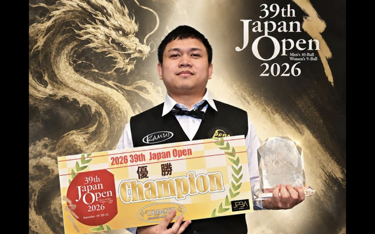 RAGA NG PILIPINAS, KAMPEON SA JAPAN MEN’S 10-BALL CHAMPIONSHIPS