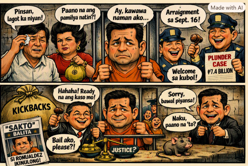 Ex-Speaker Martin Romualdez kalaboso sa QC City Jail